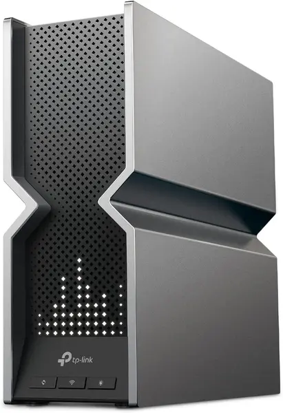 TP-Link Tri-Band BE19000 WiFi 7 Router with Dual 10 Gbps Multi-Gig Ethernet Ports and customizable LED screen, 8 High-Perform...