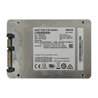 Intel SSDSC2BW480H6 | 535 480GB Multi-Level-Cell SATA 6Gb/s 2.5-Inch Solid State Drive