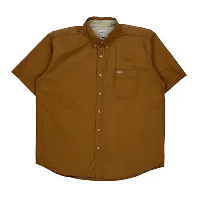 Carhartt Short Sleeve Shirt - XL Brown Cotton