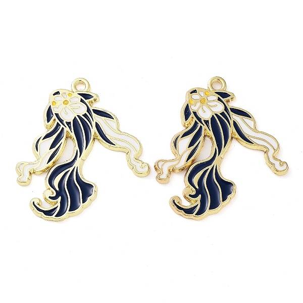 Rack Plating Alloy Enamel Pendants