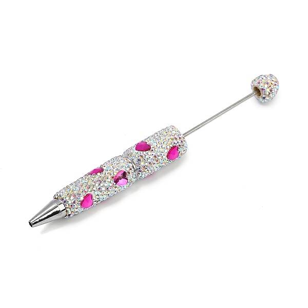 Polymer Clay Rhinestones Ball-Point Pen