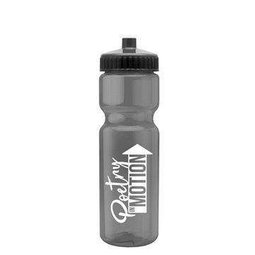200 Promotional Champion - 28 oz Transparent Bottle with Push pull ...