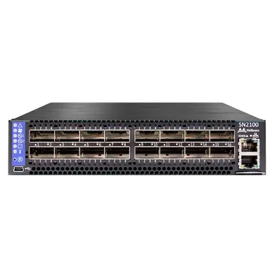MSN2100-BB2FC NVIDIA Mellanox Spectrum-based 40GbE 1U Open Ethernet Switch with Cumulus, 16 QSFP28 Ports, 2 Power Supplies (A...