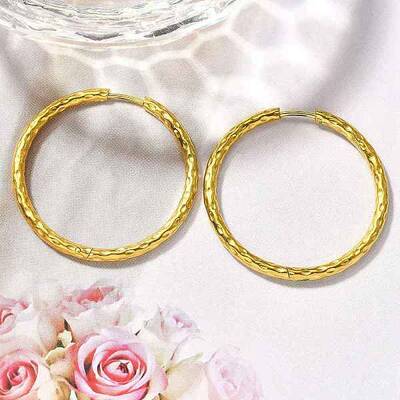 304 Stainless Steel Hoop Earrings for Women