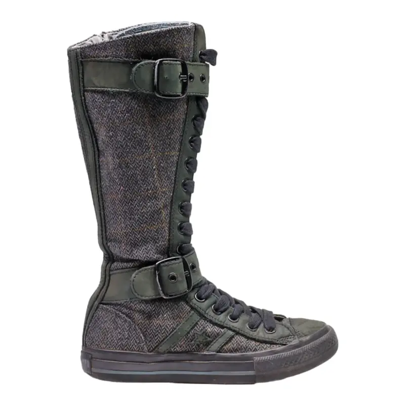 CONVERSE High Boots Grey Synthetic Womens UK 3.5