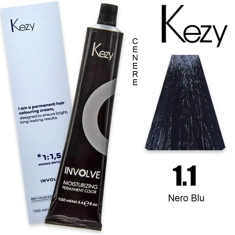 Kezy involve color 100 ml black blue 1.1