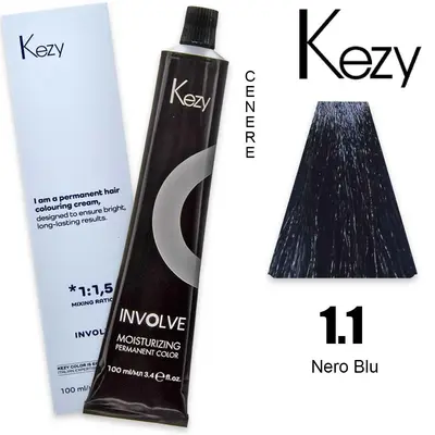 Kezy Involve Color 100 Ml Nero Blu 1.1