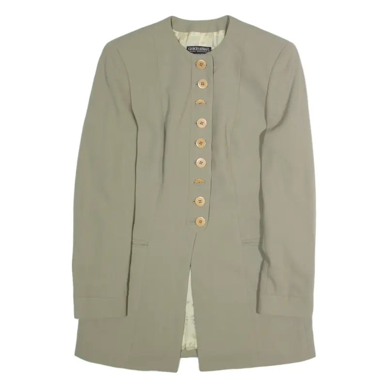 GIORGIO ARMANI Womens Blazer Jacket Green L