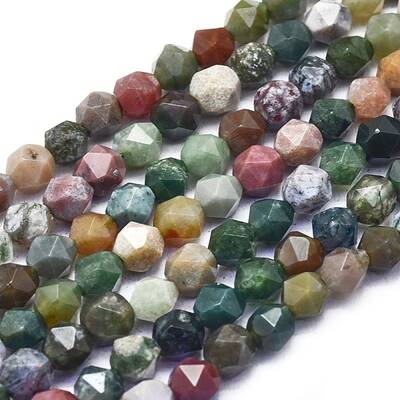 Natural Indian Agate Beads Strands