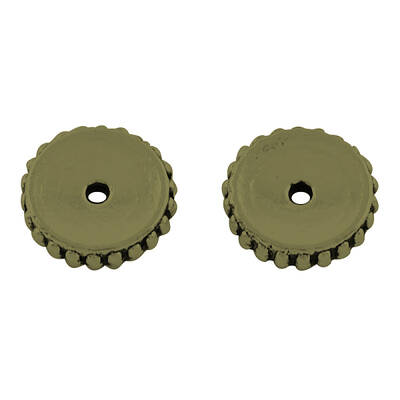 Tibetan Style Alloy Flat Round Spacer Beads