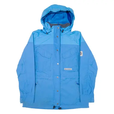 JACK WOLFSKIN Womens Rain Jacket Blue Hooded UK 14