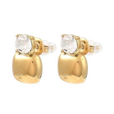 Glass Square Stud Earrings