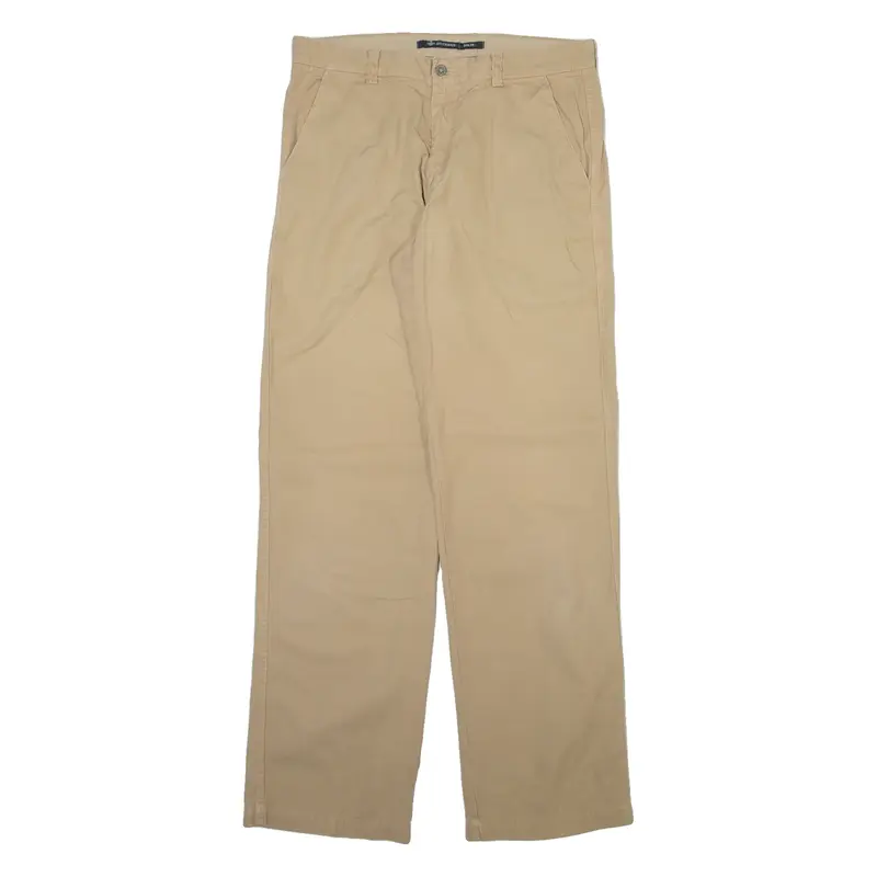 DOCKERS Mens Trousers Beige Slim Straight W32 L33