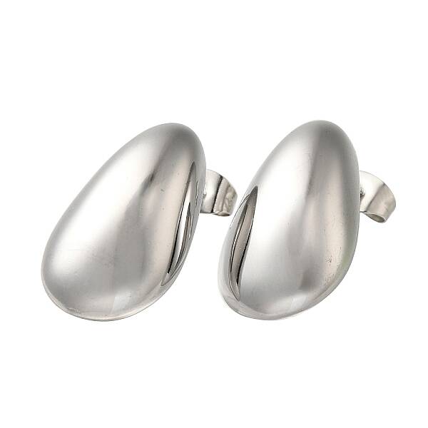 304 Stainless Steel Teardrop Stud Earrings for Wome