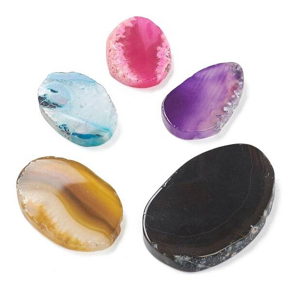Rough Raw Natural Agate Slices Cabochons