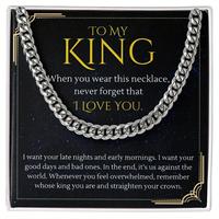 Men's Chain Necklace & Gift Card & Gift Box, 1 Set Fashion Stainless Steel Necklace Gift Box Set, Domineering Hip-hop Punk Ro...