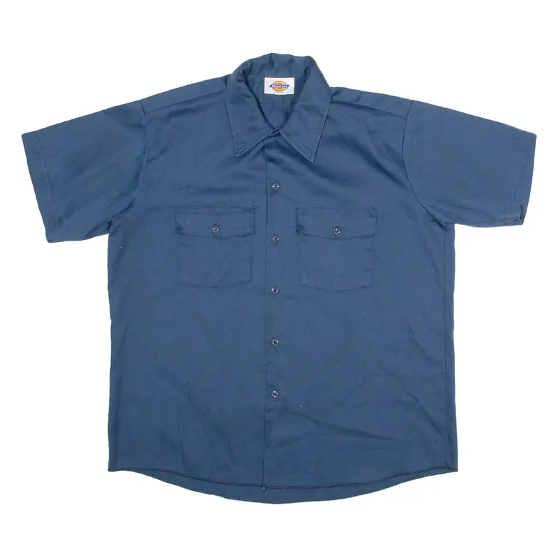 DICKIES Mens Worker Shirt Blue XL
