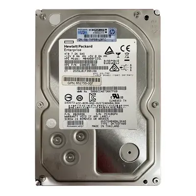 652755-007 HP 4TB 6Gb/s SAS 7200 3.5-Inch Hard Drive