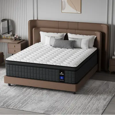 【sleep】12 Inch Twin, Full, Queen, King Mattress Memory Foam And Spring, Hybrid MattressMedium Firmness, Lumbar Support, F...