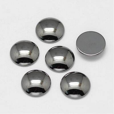 Non-magnetic Synthetic Hematite Cabochons