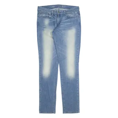 LEVI'S Demi Curve Womens Jeans Blue Slim Skinny Stone Wash W30 L34