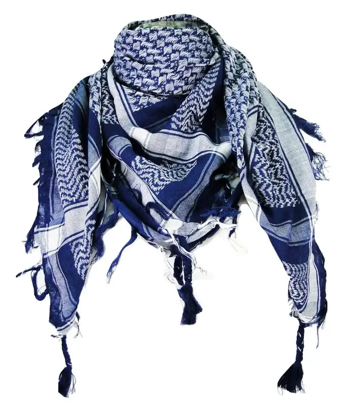 Premium Shemagh Head Neck Scarf Cotton Shemagh Keffiyeh Tactical Desert Scarf Neck Head Wrap with Tassel for Men Women