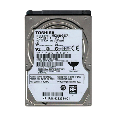 625235-001 HP 750GB 5400RPM SATA 3Gb/s 8MB Cache 2.5-inch Hard Drive