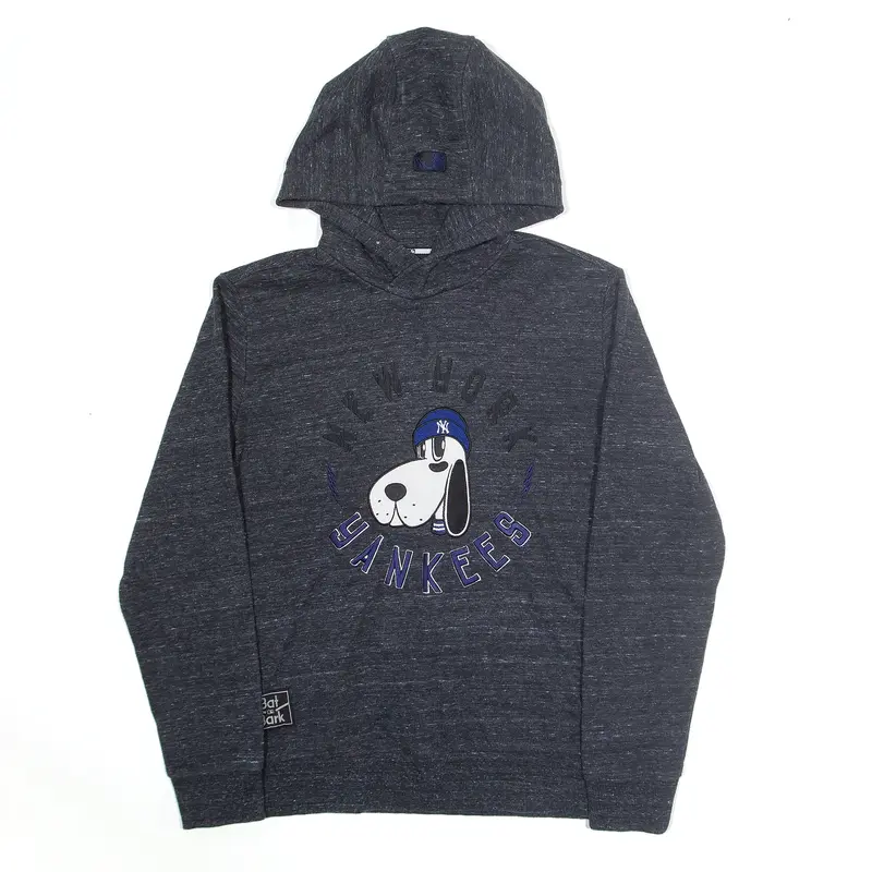 MLB New York Yankees Baseball Hoodie Grey Pullover Mens M