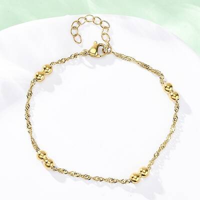 304 Stainless Steel Rope Chain Bracelets for Women