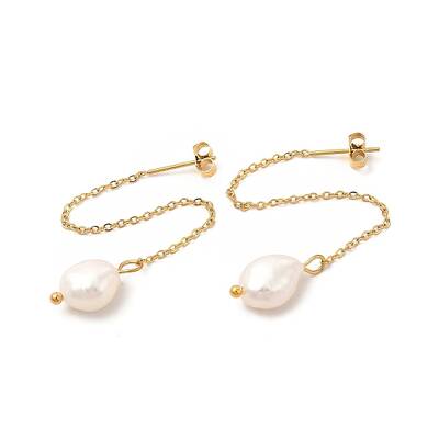 Natural Pearl Beaded Ear Thread