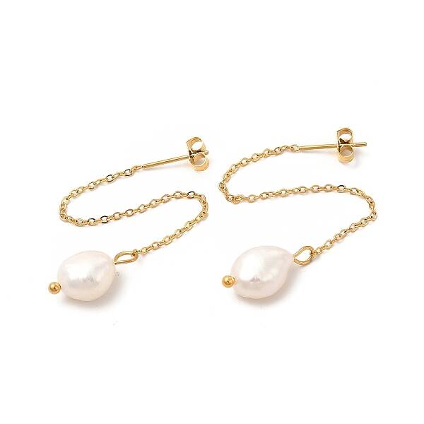 Natural Pearl Beaded Ear Thread