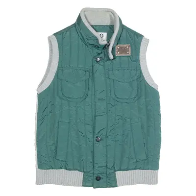 DOLCE & GABBANA Insulated Boys Quilted Gilet Green L