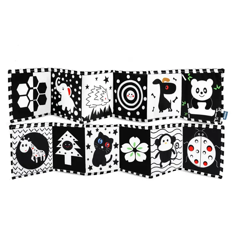 High Contrast Soft Cloth Book, Can be Bitten and Tear Not Rotten Paper Toy, Baby Cognitive Learning Supplies, Summer Leisure ...