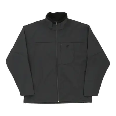 Champion Fleece Jacket - Large Grey Polyester