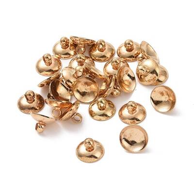 Brass Bead Cap Pendant Bails