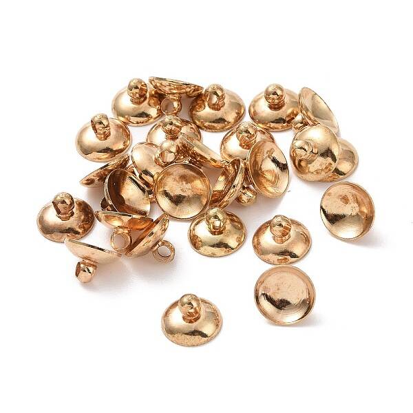 Brass Bead Cap Pendant Bails