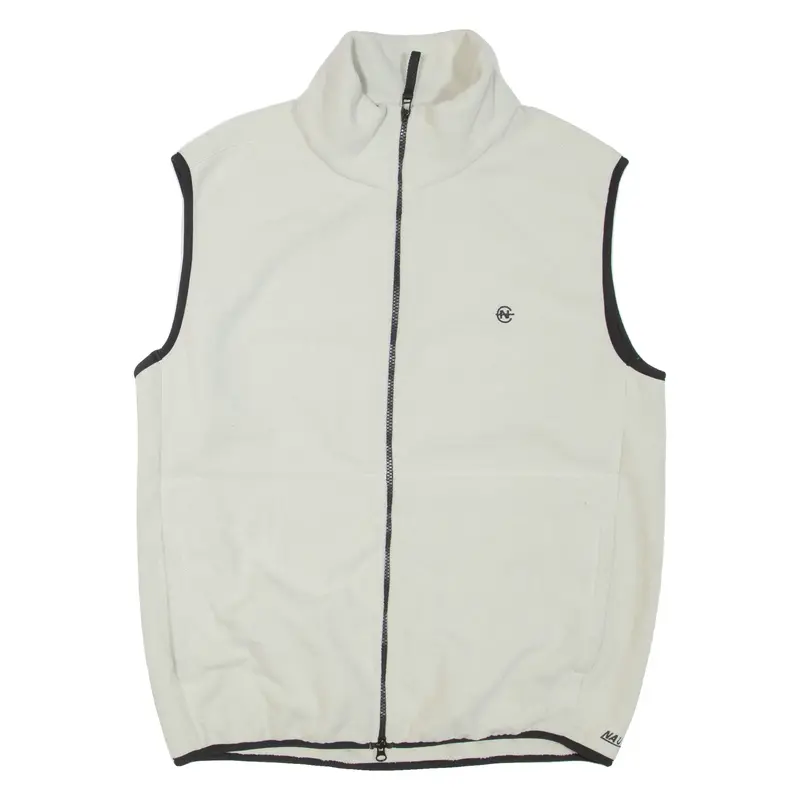 NAUTICA Mens Fleece Gilet Cream L