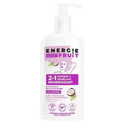 Energie Fruit 2 In 1 Organic Coconut & Shea Butter Mask for Curly Hair 300ml