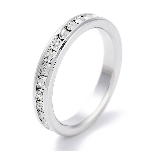 Brass Micro Pave Cubic Zirconia Finger Rings for Women