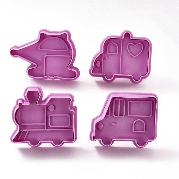 Vehicle Themed PET Plastic Cookie Cutters