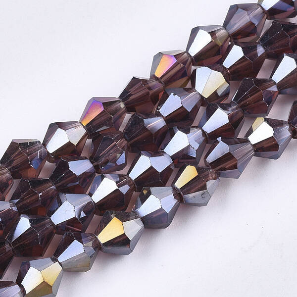Electroplate Glass Beads Strands