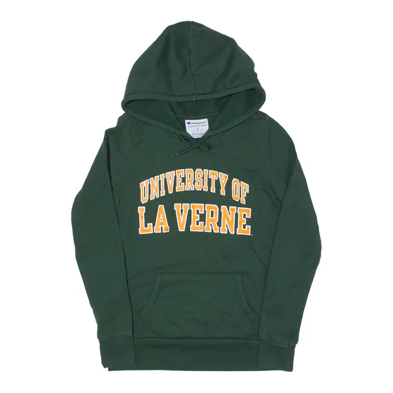 CHAMPION University of La Verne USA Hoodie Green Pullover Womens S