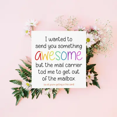 Funny Long Distance Missing You Card for Friend or Family