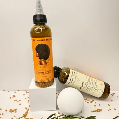 The Mane Magic Hair growth oil 4oz Haircare with 35 organic ingredients from India fast and massive results
