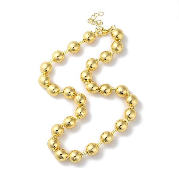 Rack Plating Brass Ball Chain Necklaces for Women