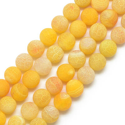 Natural Weathered Agate Bead Strands
