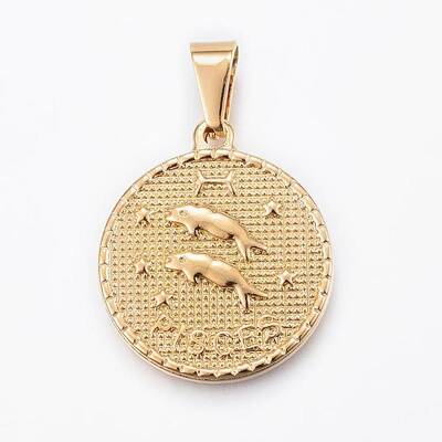 Real 18K Gold Plated 304 Stainless Steel Pendants