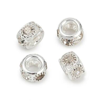 Brass Rhinestone Beads