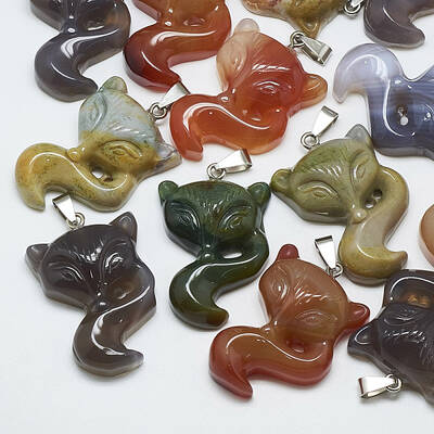 Natural Agate Pendants