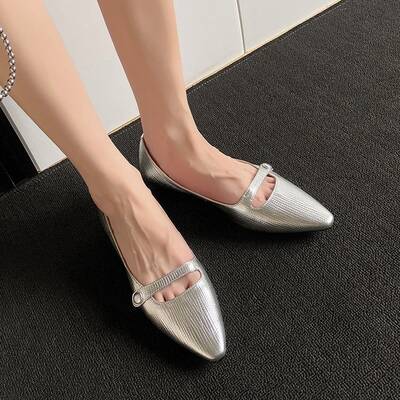 CHIKO Milka Pointy Toe Block Heels Mary Jane Shoes